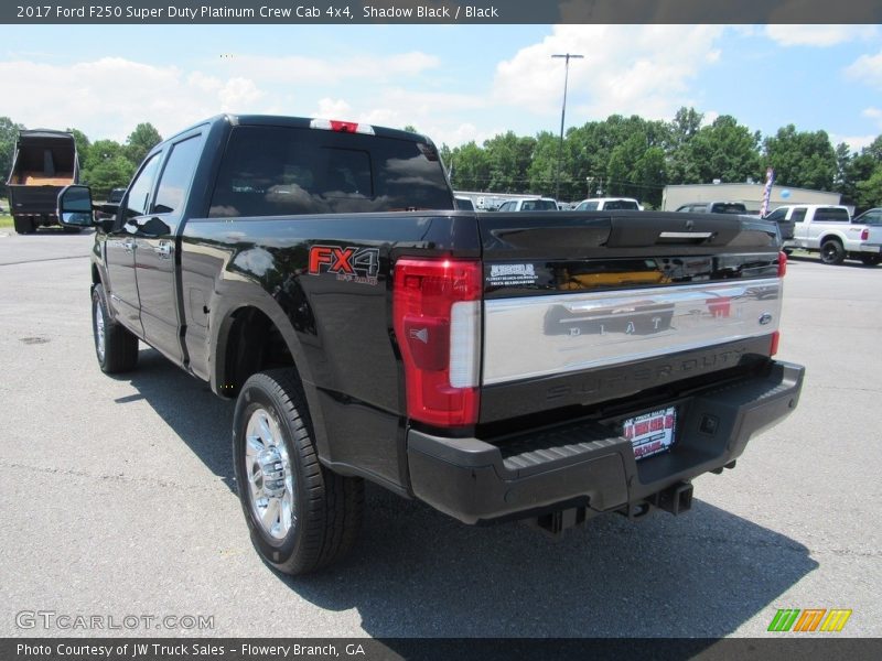 Shadow Black / Black 2017 Ford F250 Super Duty Platinum Crew Cab 4x4