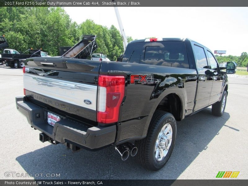 Shadow Black / Black 2017 Ford F250 Super Duty Platinum Crew Cab 4x4