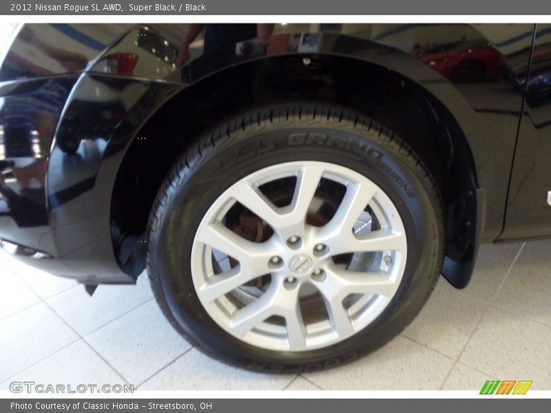 Super Black / Black 2012 Nissan Rogue SL AWD