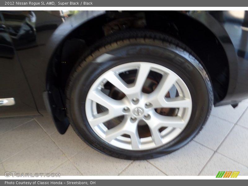 Super Black / Black 2012 Nissan Rogue SL AWD