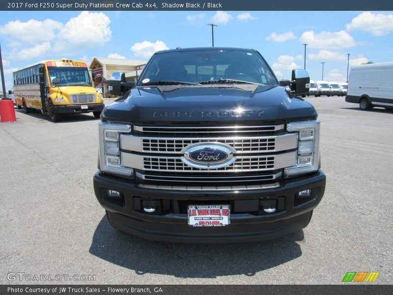 Shadow Black / Black 2017 Ford F250 Super Duty Platinum Crew Cab 4x4