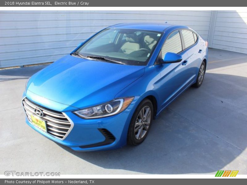 Electric Blue / Gray 2018 Hyundai Elantra SEL