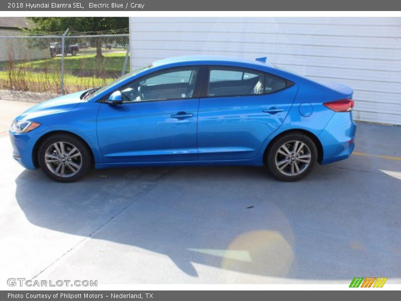 Electric Blue / Gray 2018 Hyundai Elantra SEL