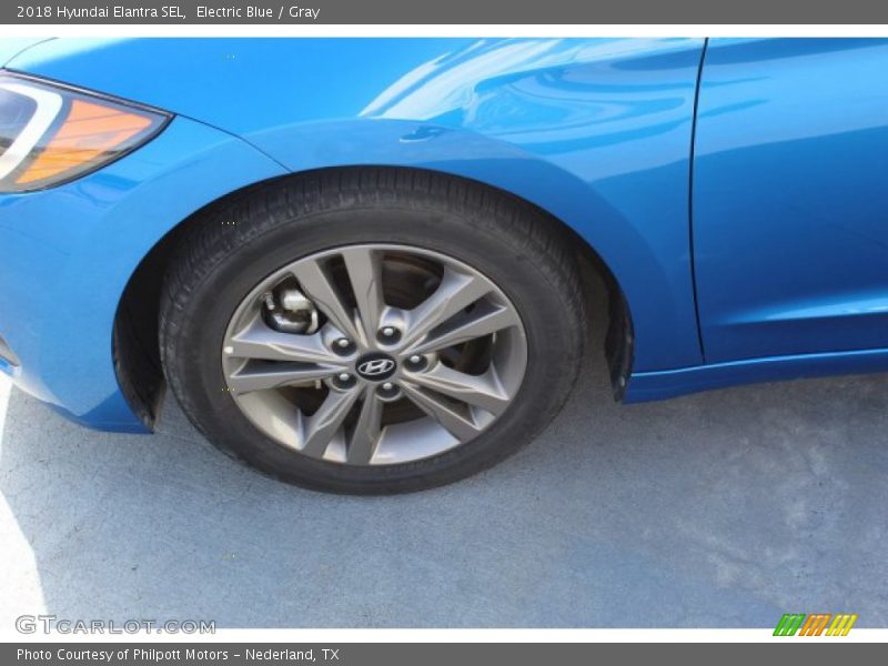 Electric Blue / Gray 2018 Hyundai Elantra SEL