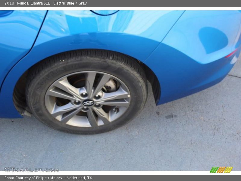 Electric Blue / Gray 2018 Hyundai Elantra SEL