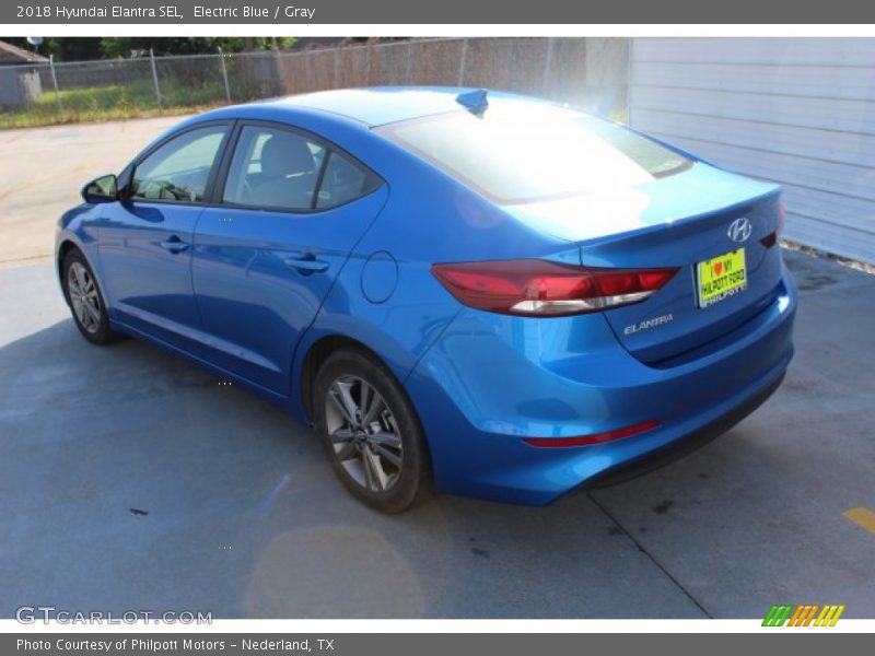 Electric Blue / Gray 2018 Hyundai Elantra SEL