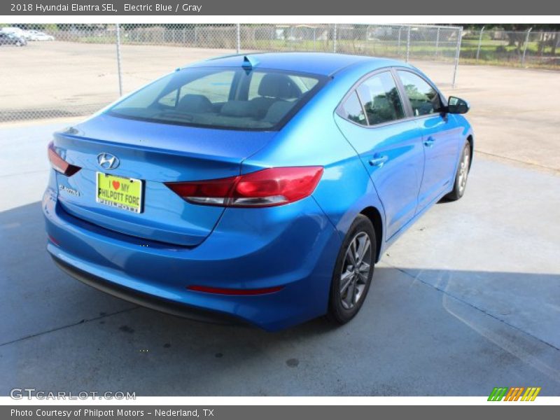 Electric Blue / Gray 2018 Hyundai Elantra SEL