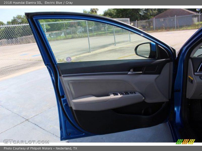 Electric Blue / Gray 2018 Hyundai Elantra SEL