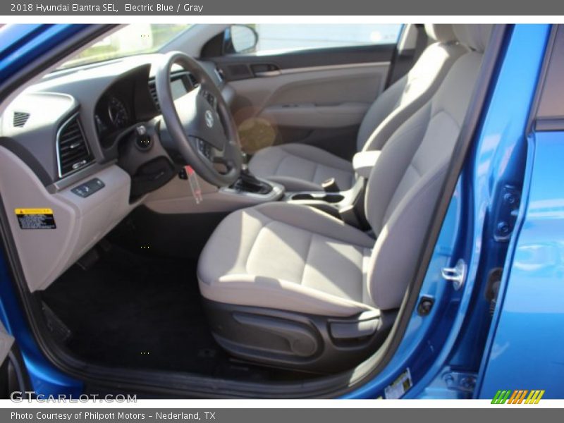 Electric Blue / Gray 2018 Hyundai Elantra SEL