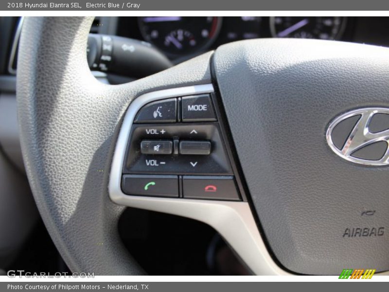 Electric Blue / Gray 2018 Hyundai Elantra SEL