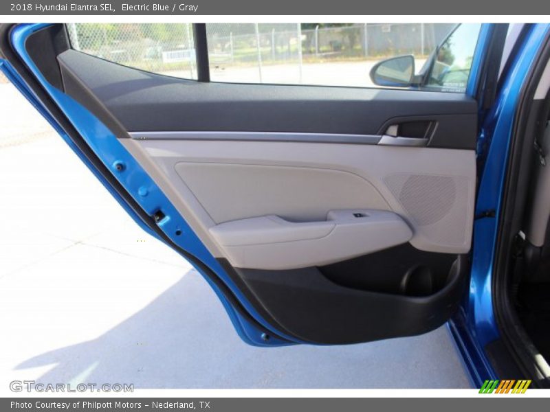 Electric Blue / Gray 2018 Hyundai Elantra SEL