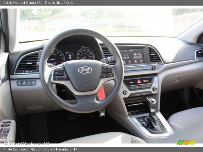 Electric Blue / Gray 2018 Hyundai Elantra SEL