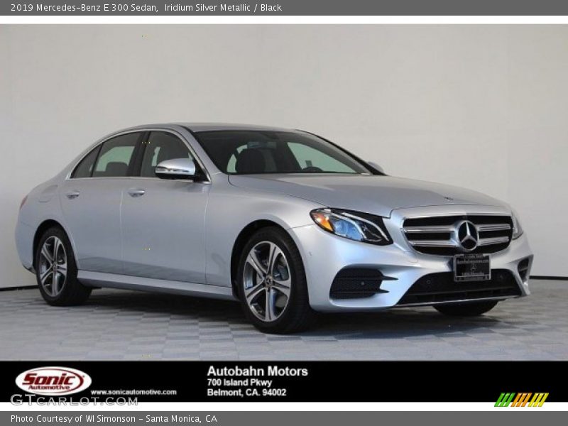 Iridium Silver Metallic / Black 2019 Mercedes-Benz E 300 Sedan