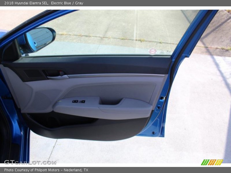 Electric Blue / Gray 2018 Hyundai Elantra SEL