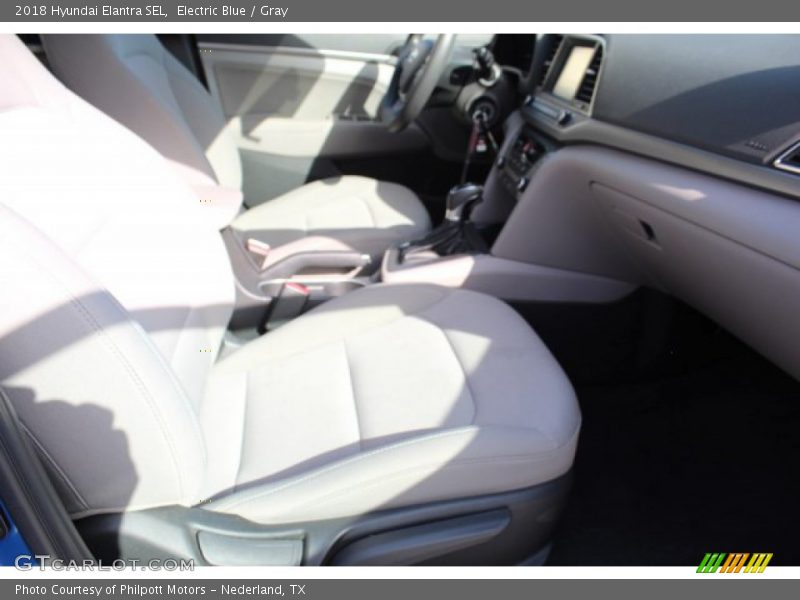 Electric Blue / Gray 2018 Hyundai Elantra SEL