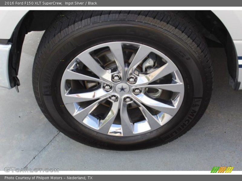 Ingot Silver / Black 2016 Ford F150 XLT SuperCrew