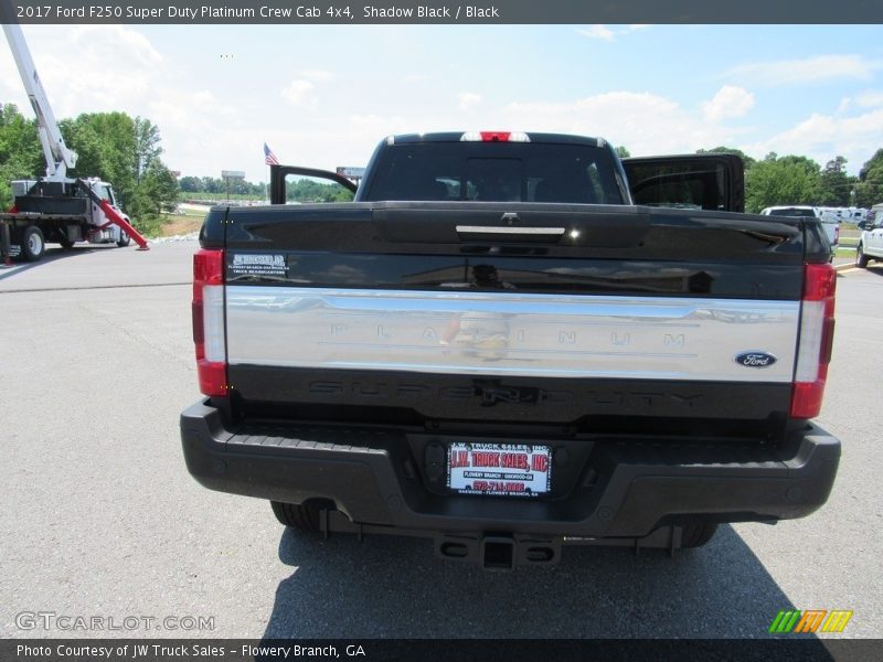 Shadow Black / Black 2017 Ford F250 Super Duty Platinum Crew Cab 4x4