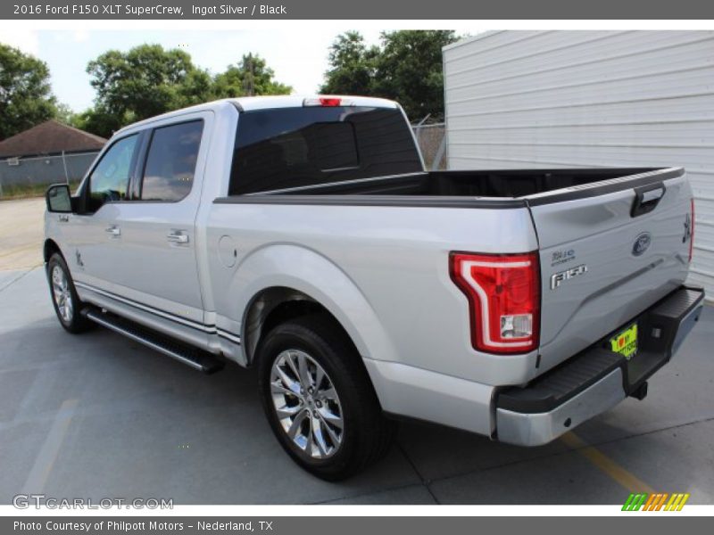 Ingot Silver / Black 2016 Ford F150 XLT SuperCrew