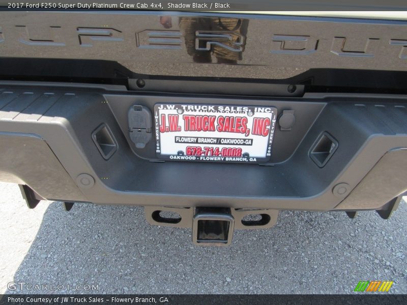 Shadow Black / Black 2017 Ford F250 Super Duty Platinum Crew Cab 4x4