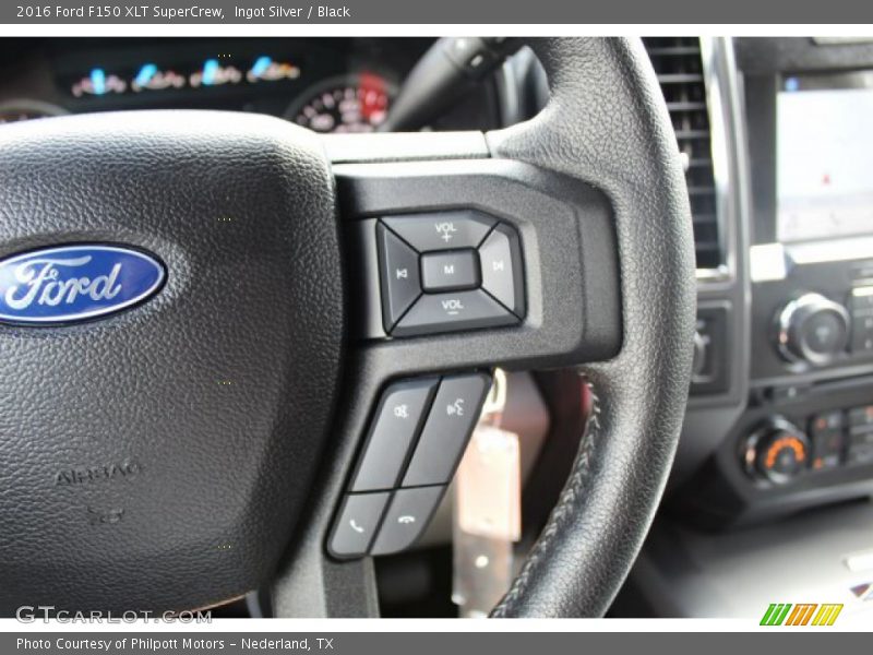Ingot Silver / Black 2016 Ford F150 XLT SuperCrew