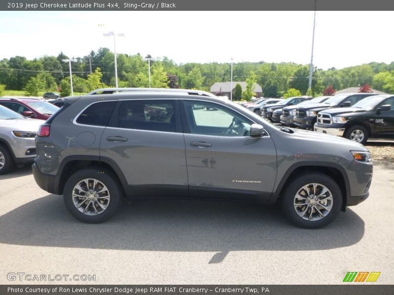 Sting-Gray / Black 2019 Jeep Cherokee Latitude Plus 4x4