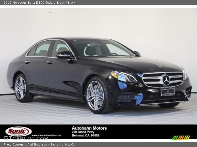 Black / Black 2019 Mercedes-Benz E 300 Sedan