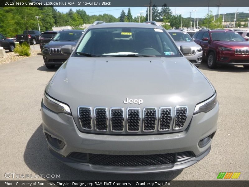 Sting-Gray / Black 2019 Jeep Cherokee Latitude Plus 4x4