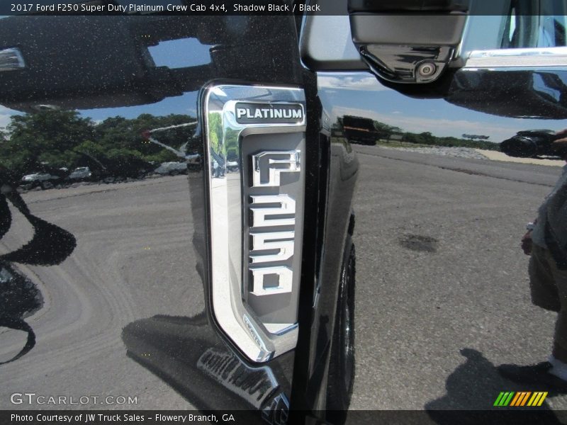 Shadow Black / Black 2017 Ford F250 Super Duty Platinum Crew Cab 4x4