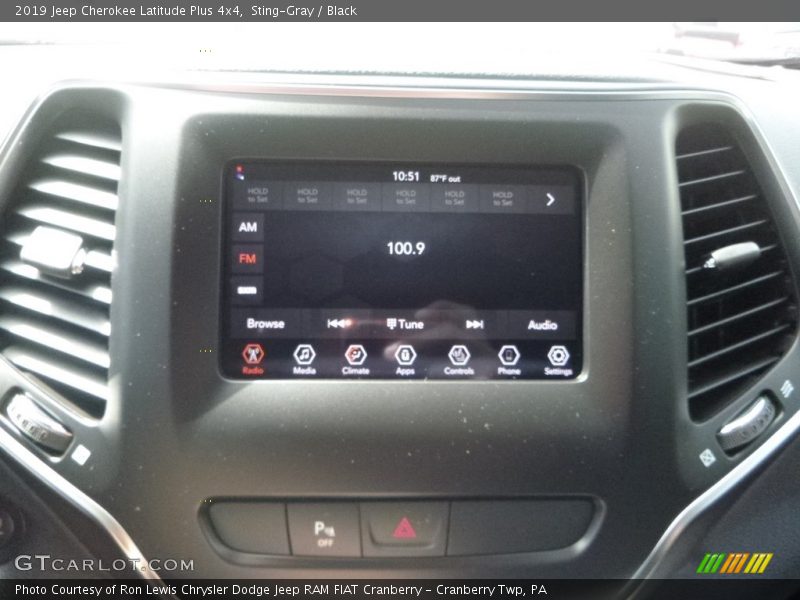 Sting-Gray / Black 2019 Jeep Cherokee Latitude Plus 4x4