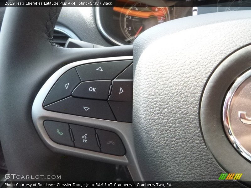 Sting-Gray / Black 2019 Jeep Cherokee Latitude Plus 4x4