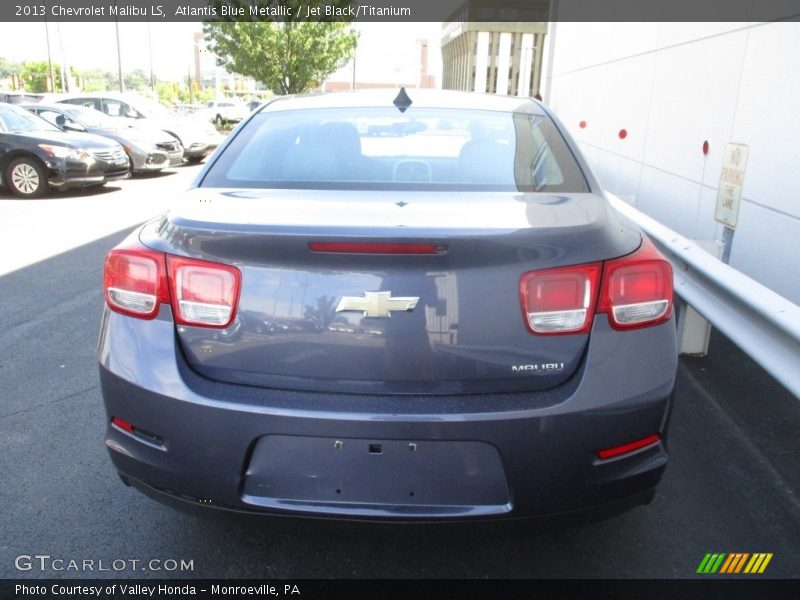 Atlantis Blue Metallic / Jet Black/Titanium 2013 Chevrolet Malibu LS