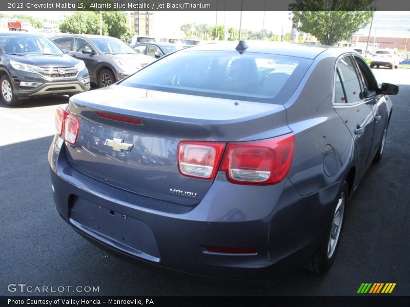 Atlantis Blue Metallic / Jet Black/Titanium 2013 Chevrolet Malibu LS