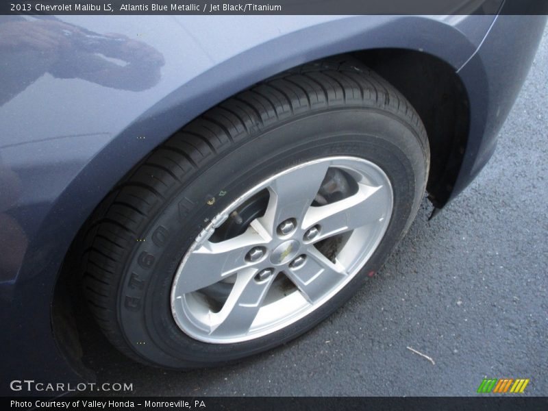 Atlantis Blue Metallic / Jet Black/Titanium 2013 Chevrolet Malibu LS
