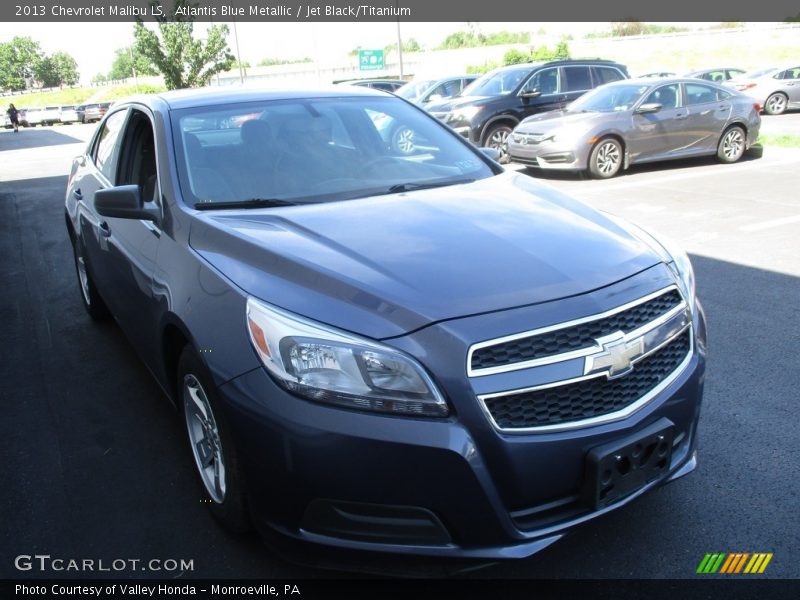 Atlantis Blue Metallic / Jet Black/Titanium 2013 Chevrolet Malibu LS