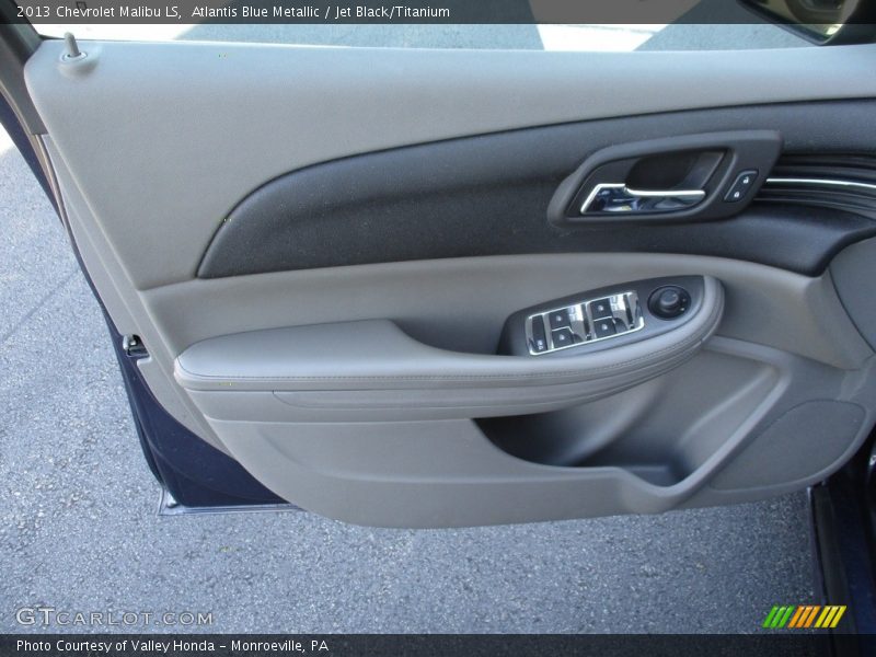 Atlantis Blue Metallic / Jet Black/Titanium 2013 Chevrolet Malibu LS