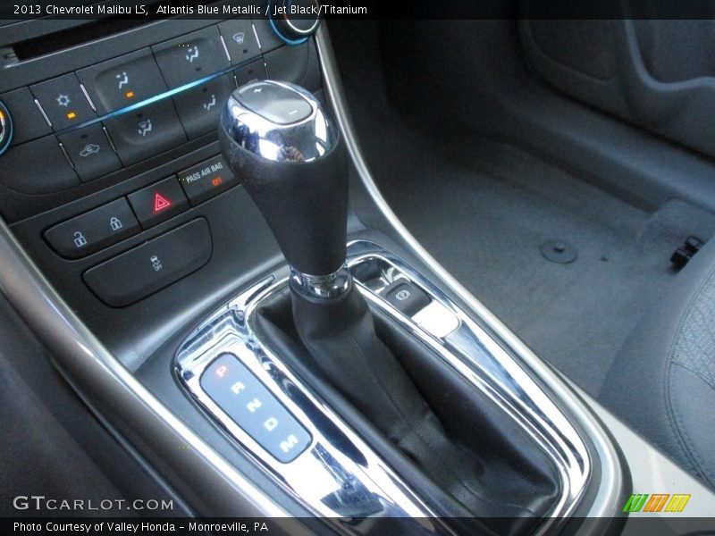 Atlantis Blue Metallic / Jet Black/Titanium 2013 Chevrolet Malibu LS