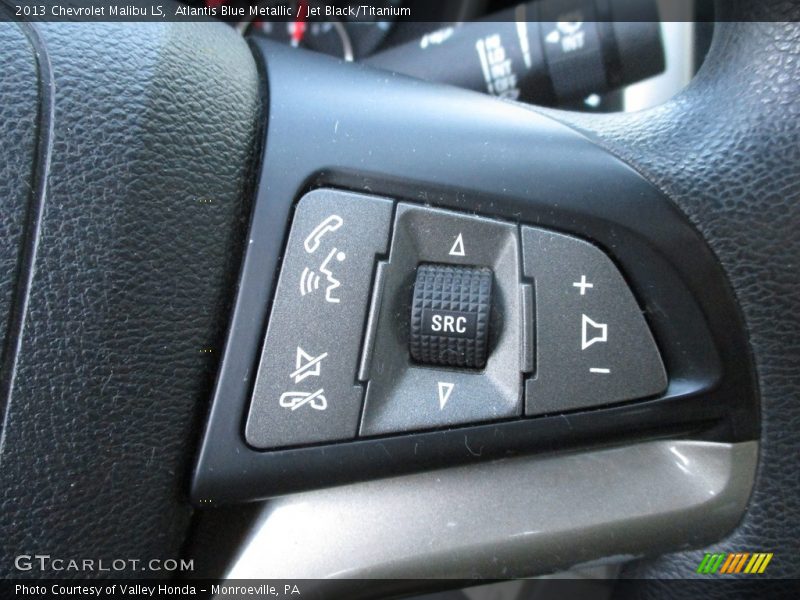 Atlantis Blue Metallic / Jet Black/Titanium 2013 Chevrolet Malibu LS