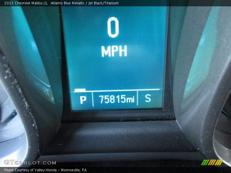 Atlantis Blue Metallic / Jet Black/Titanium 2013 Chevrolet Malibu LS