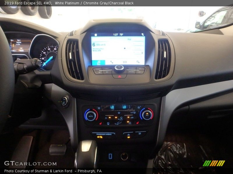 White Platinum / Chromite Gray/Charcoal Black 2019 Ford Escape SEL 4WD