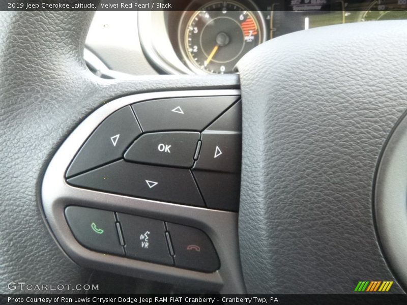 Velvet Red Pearl / Black 2019 Jeep Cherokee Latitude