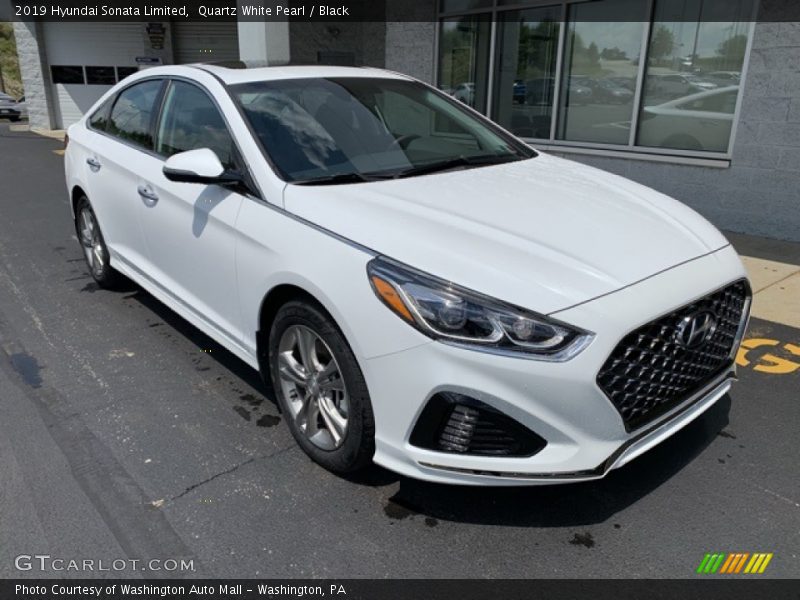 Quartz White Pearl / Black 2019 Hyundai Sonata Limited