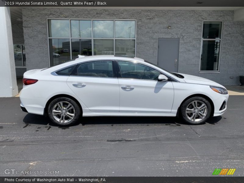 Quartz White Pearl / Black 2019 Hyundai Sonata Limited