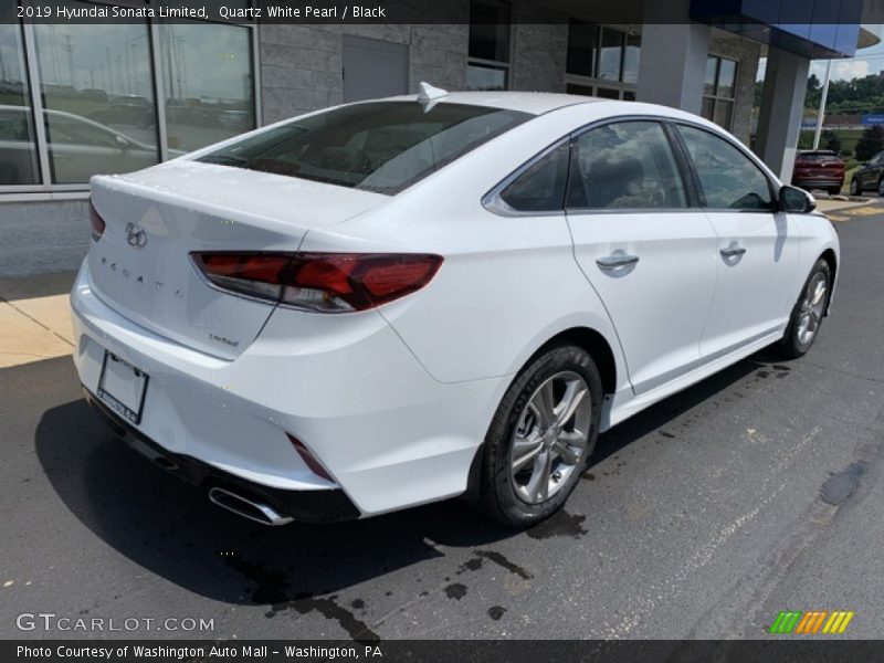 Quartz White Pearl / Black 2019 Hyundai Sonata Limited