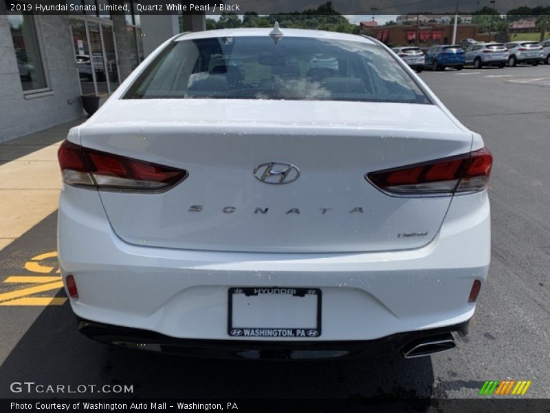 Quartz White Pearl / Black 2019 Hyundai Sonata Limited