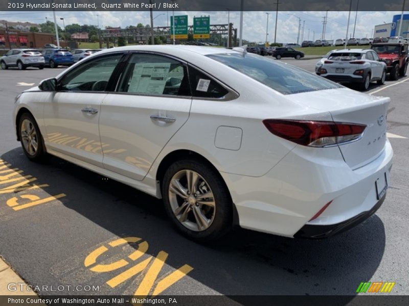 Quartz White Pearl / Black 2019 Hyundai Sonata Limited