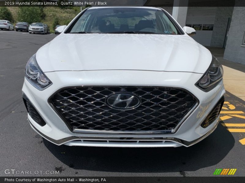 Quartz White Pearl / Black 2019 Hyundai Sonata Limited