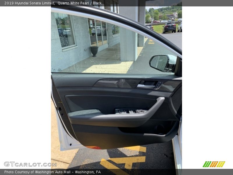 Quartz White Pearl / Black 2019 Hyundai Sonata Limited