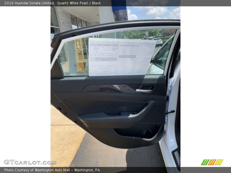 Quartz White Pearl / Black 2019 Hyundai Sonata Limited
