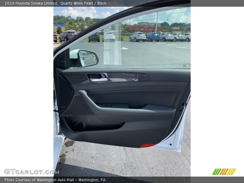 Quartz White Pearl / Black 2019 Hyundai Sonata Limited