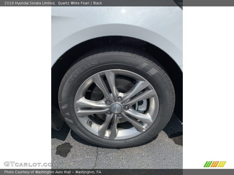 Quartz White Pearl / Black 2019 Hyundai Sonata Limited